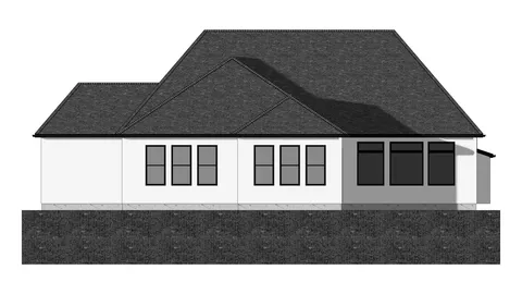 The Kingston house plan, exterior view 2